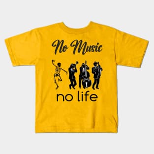 No Music, No Life Kids T-Shirt